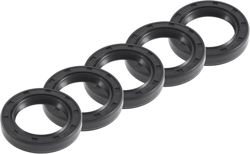 REPAIROCK ختم زيت عالمي TC مزدوج الشفة مع حلقة زنبركية فولاذية ختم عمود دوار 27x40x7mm ضغط عالي مطاط NBR أسود 5 قطع - Image 1